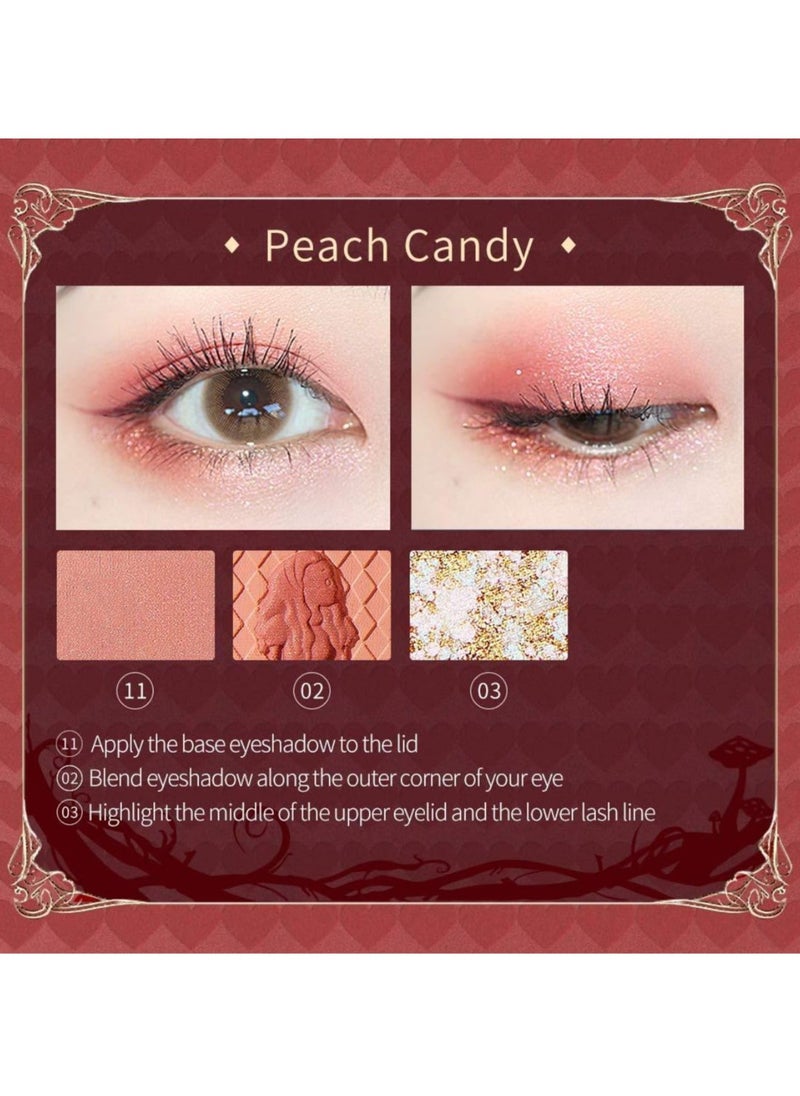 ZEESEA - ZEESEA Wonderland Eyeshadow Palette Collection – A Curated Set of Enchanting Shades Inspired by Alice's Adventures for Endless Creative Looks | 03 Alice N Flamingo | - Image 1