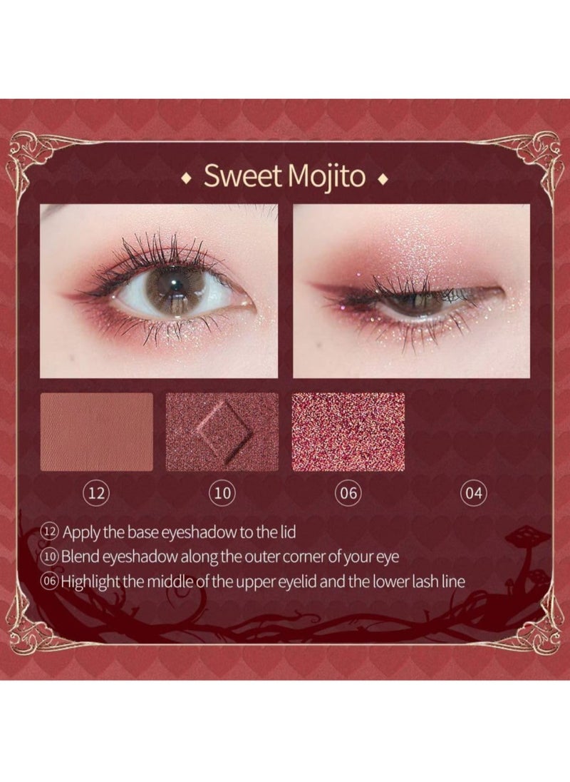 ZEESEA - ZEESEA Wonderland Eyeshadow Palette Collection – A Curated Set of Enchanting Shades Inspired by Alice's Adventures for Endless Creative Looks | 03 Alice N Flamingo | - Image 1