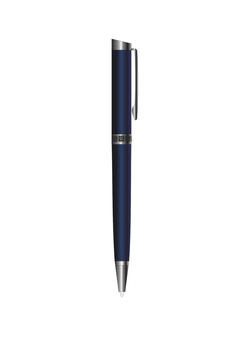Guy Laroche Romain Black Pen with Stainless Steel Trims