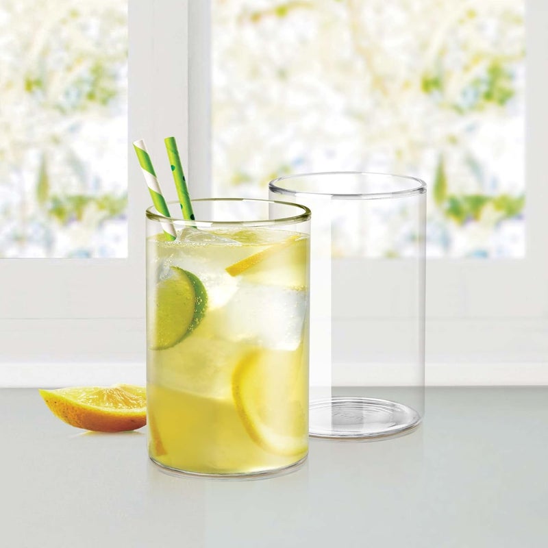 Treo by Milton Vector Borosilicate Glass Tumbler, Set of 6, 300 ml Each, Transparent, Ideal for Water, Juice, Cocktails, Mocktails - Image 3