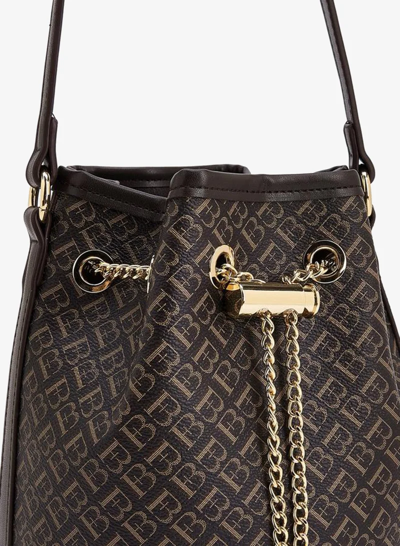 Flora Bella By Shoexpress BROWN FLORA BELLA BAG WITH DETACHABLE SHOULDER STRAP for Women | Best Price UAE