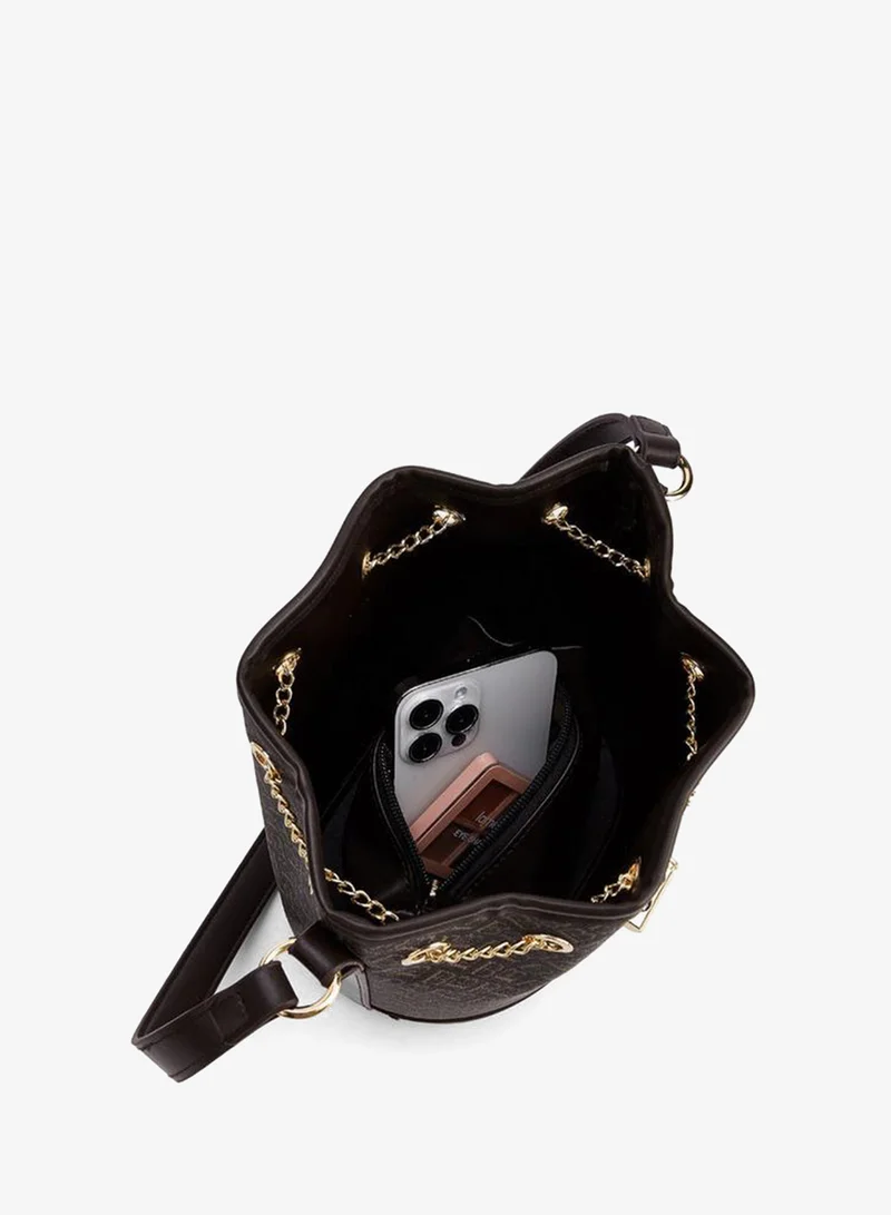 Flora Bella By Shoexpress BROWN FLORA BELLA BAG WITH DETACHABLE SHOULDER STRAP for Women | Best Price UAE