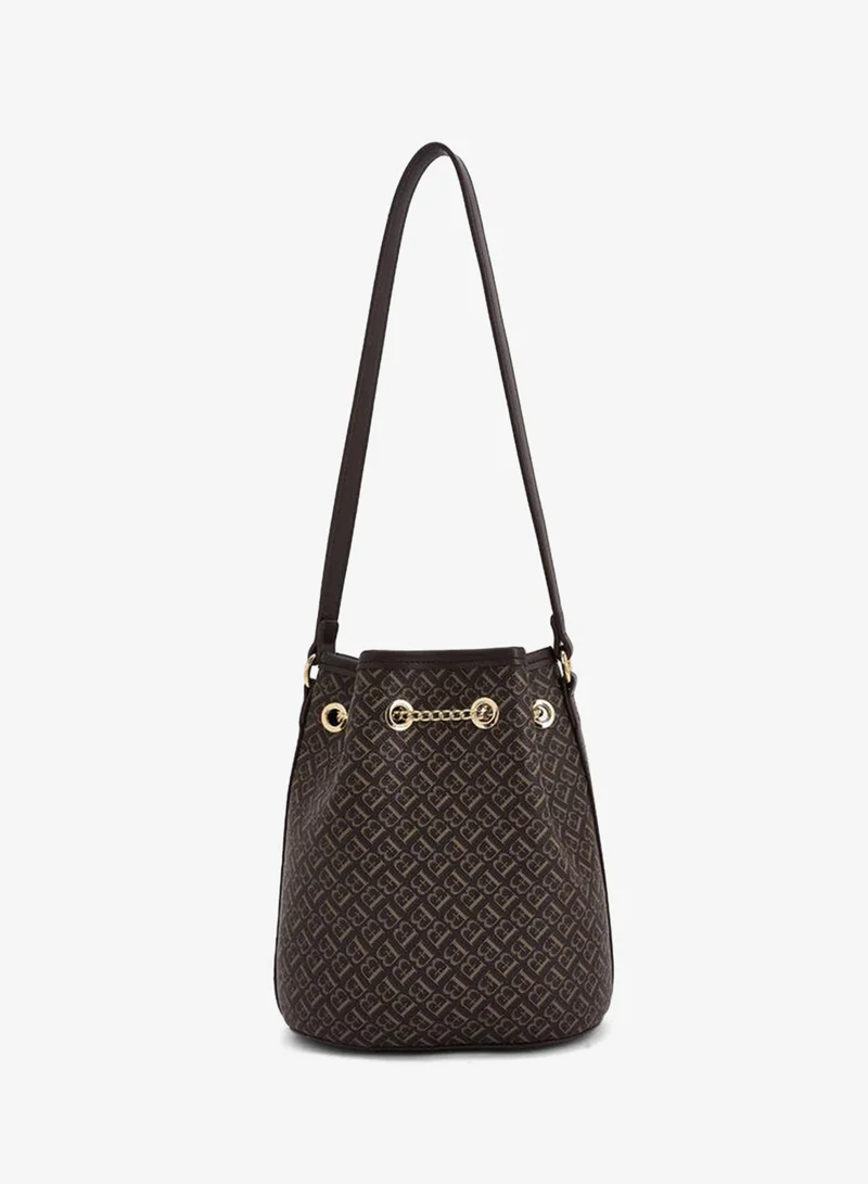 Flora Bella By Shoexpress BROWN FLORA BELLA BAG WITH DETACHABLE SHOULDER STRAP for Women | Best Price UAE