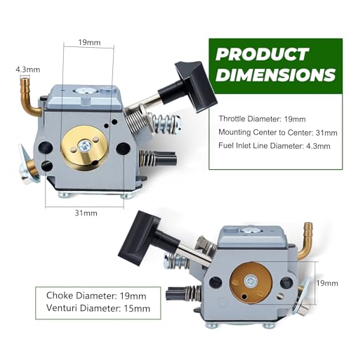 Dalom BR420 BR340 Carburetor Kit for Stihl BR340 BR380 BR400 BR420C BR320 SR320 SR340 SR380 SR400 SR420 Backpack Blower Model Carburetor Parts Replace Stihl 4203-120-0601 Carb - Image 3