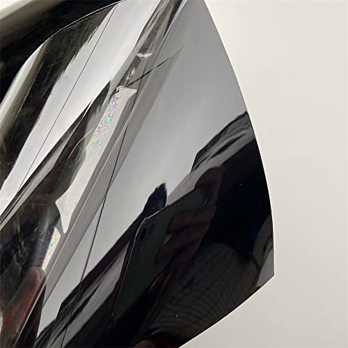 LZLRUN Ultra Gloss Premium Vinyl Car Wrap Film Piano Black (Black, 1.5ft x 5ft) - Image 3