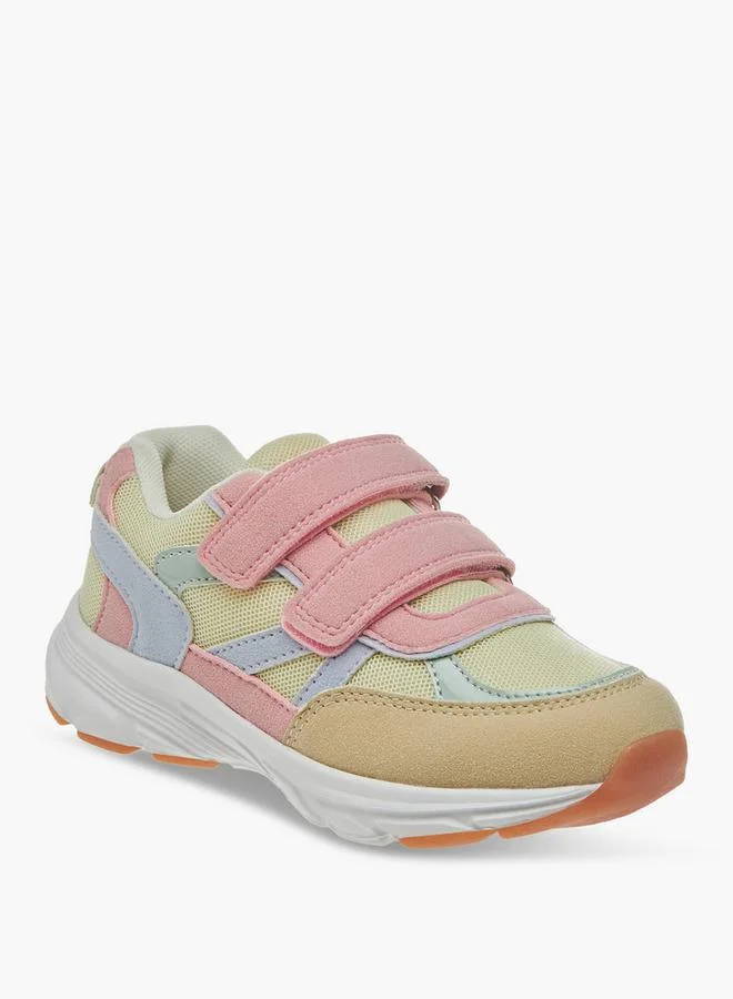 JUNIORS Colourblock Sneakers With Hook And Loop Closure
