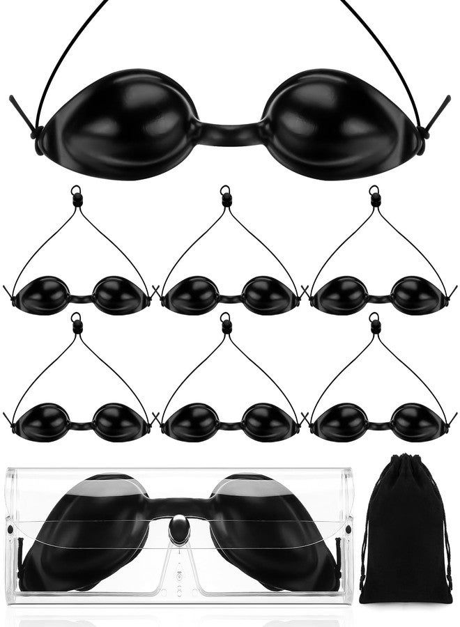Bunnycool 6 Pcs Dry Eye Sleep mask Hydrating Adjustable with Moisture Reserving Chambers Soothing Sleep mask with Travel case for Dry Eyes Relief - Image 1
