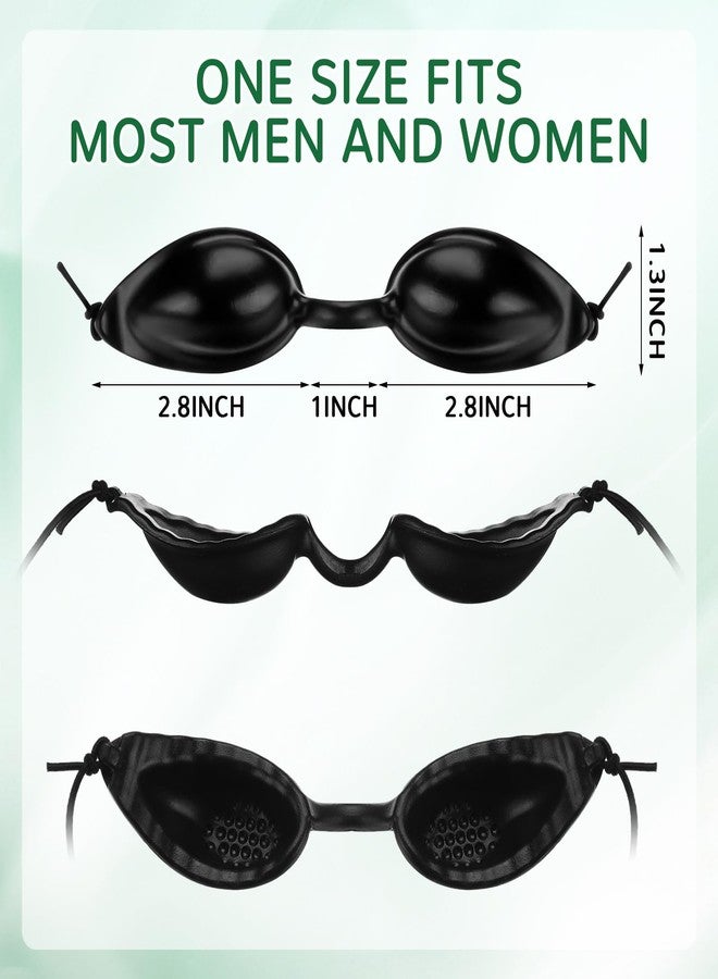 Bunnycool 6 Pcs Dry Eye Sleep mask Hydrating Adjustable with Moisture Reserving Chambers Soothing Sleep mask with Travel case for Dry Eyes Relief - Image 2