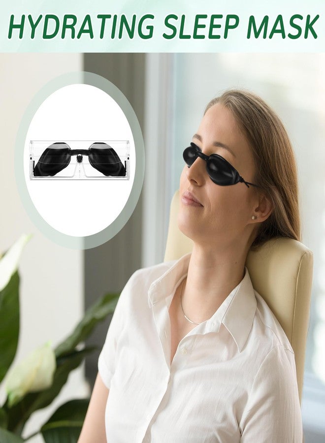 Bunnycool 6 Pcs Dry Eye Sleep mask Hydrating Adjustable with Moisture Reserving Chambers Soothing Sleep mask with Travel case for Dry Eyes Relief - Image 4