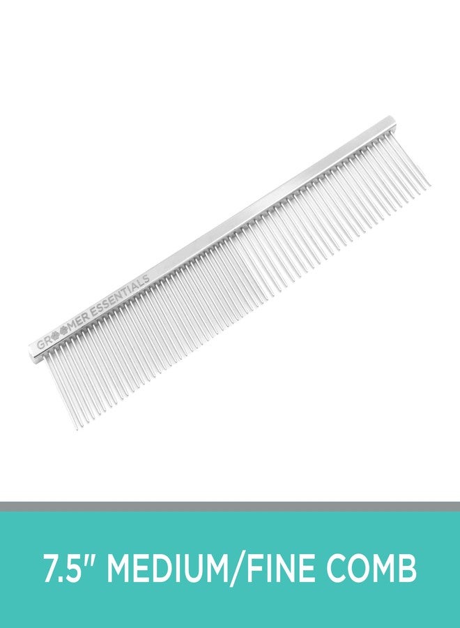 Groomer Essentials 7.5" Medium/Fine Comb - Image 3