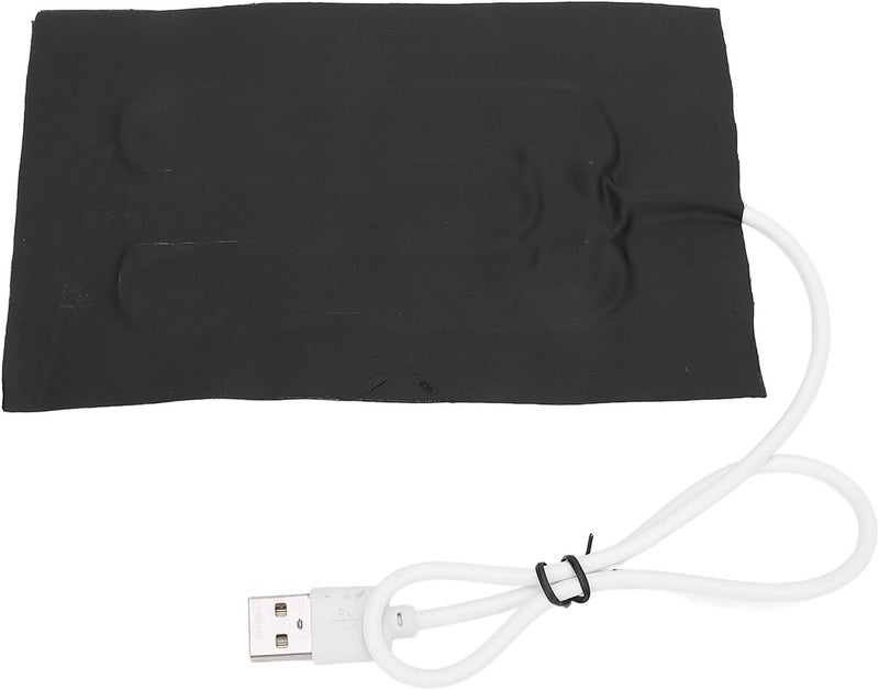 لوح تدفئة قماشي USB من LiebeWH، مقاس 6.06×3.94 بوصة، درجة حرارة تتراوح بين 45-55 درجة مئوية، قابل للطي، يُستخدم كمدفأة لليدين أو وسادة تدفئة للحيوانات الأليفة. - Image 1