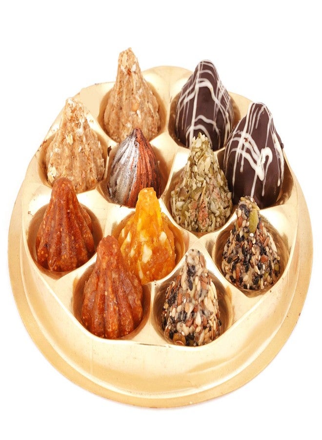 Jaiccha Ghasitaram Gifts Jaiccha Ganesha Chaturthi Gifts Box of 11 Ghasitaram Special Modaks - Image 1