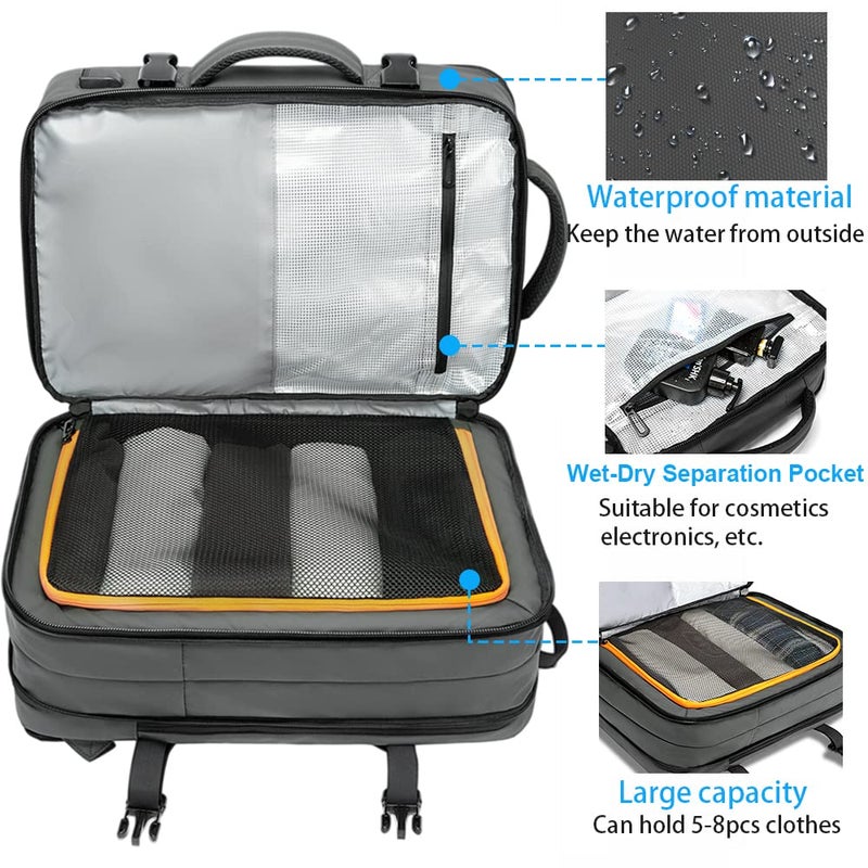 BANGE 35L Carry on Backpack,Travel Backpack for Women Men Airline Approved Gym Backpack Waterproof Business Laptop Daypackâ€¦ - Image 3