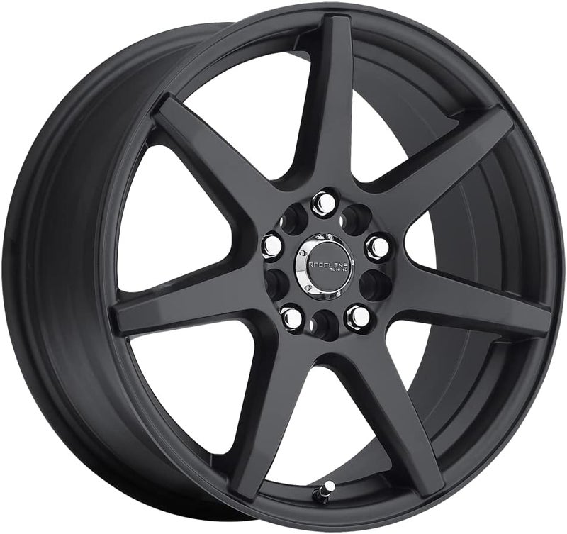 Raceline Wheels 131B EVO Black Aluminum Wheel 16X7" 5X108/5X114.3 Bolt Pattern +40mm Offset - Image 1