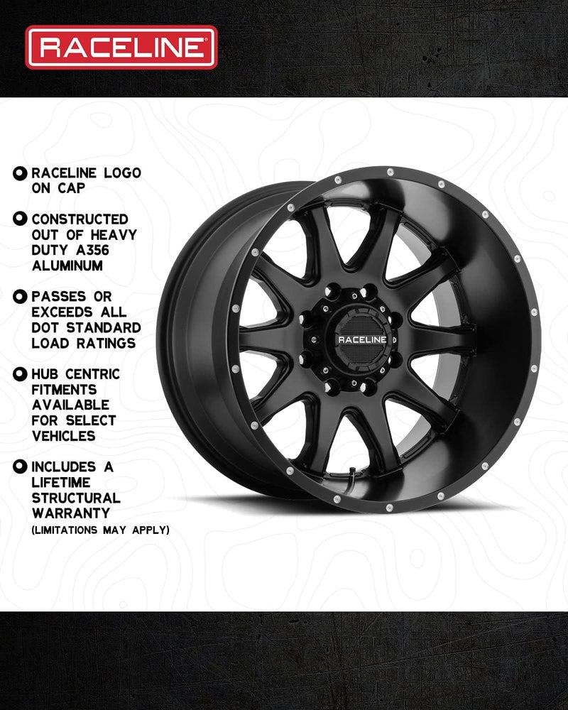 Raceline Wheels 131B EVO Black Aluminum Wheel 16X7" 5X108/5X114.3 Bolt Pattern +40mm Offset - Image 2