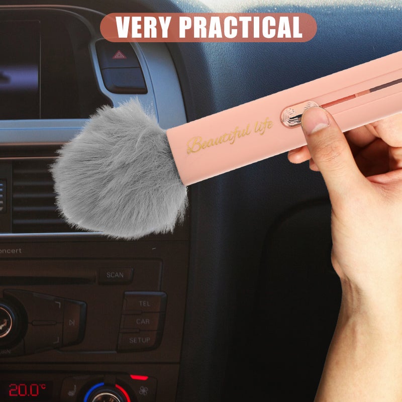 1 Set Car Air Vent Cleaning Brush Vehicle Air Outlet Duster Car Air Conditioner Detailing Brush - Image 3