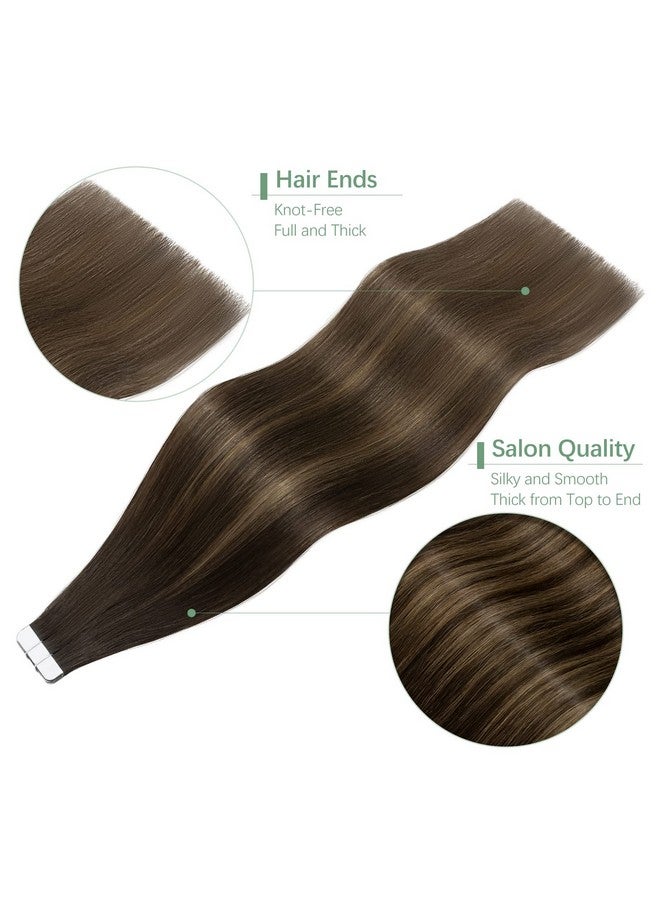 SEGO Ego Tape In Hair Extensions Human Hair 20Pcs 50G/Pack Tape In Remy Human Hair Extensions Hair Extensions Straight Seamless For Women 14/16/18/20/22 Inches - Image 4