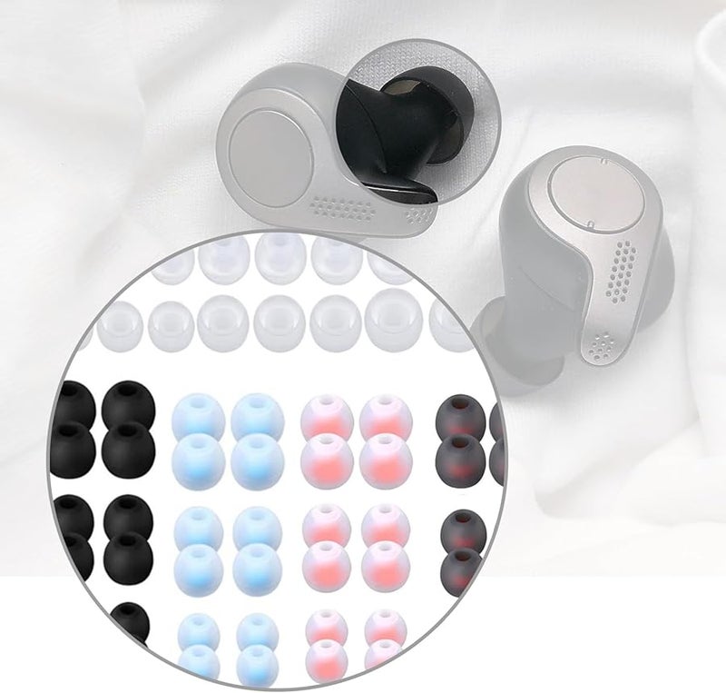 Black Silicone Earbud Tips Replacement 18 Pair Small Large Noise Blocking For Various Headphones - Image 3