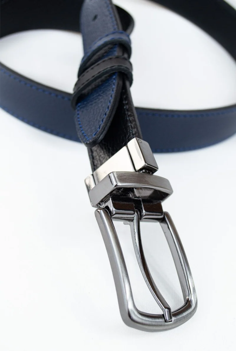 Gayış Double-Sided Rotating Buckle Genuine Leather 3.5cm Classic Men's Belt