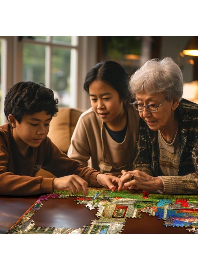 1000 puzzle pieces | Garden house themed puzzle pieces | Puzzles and puzzle leisure toys suitable for adults and children - Image 4