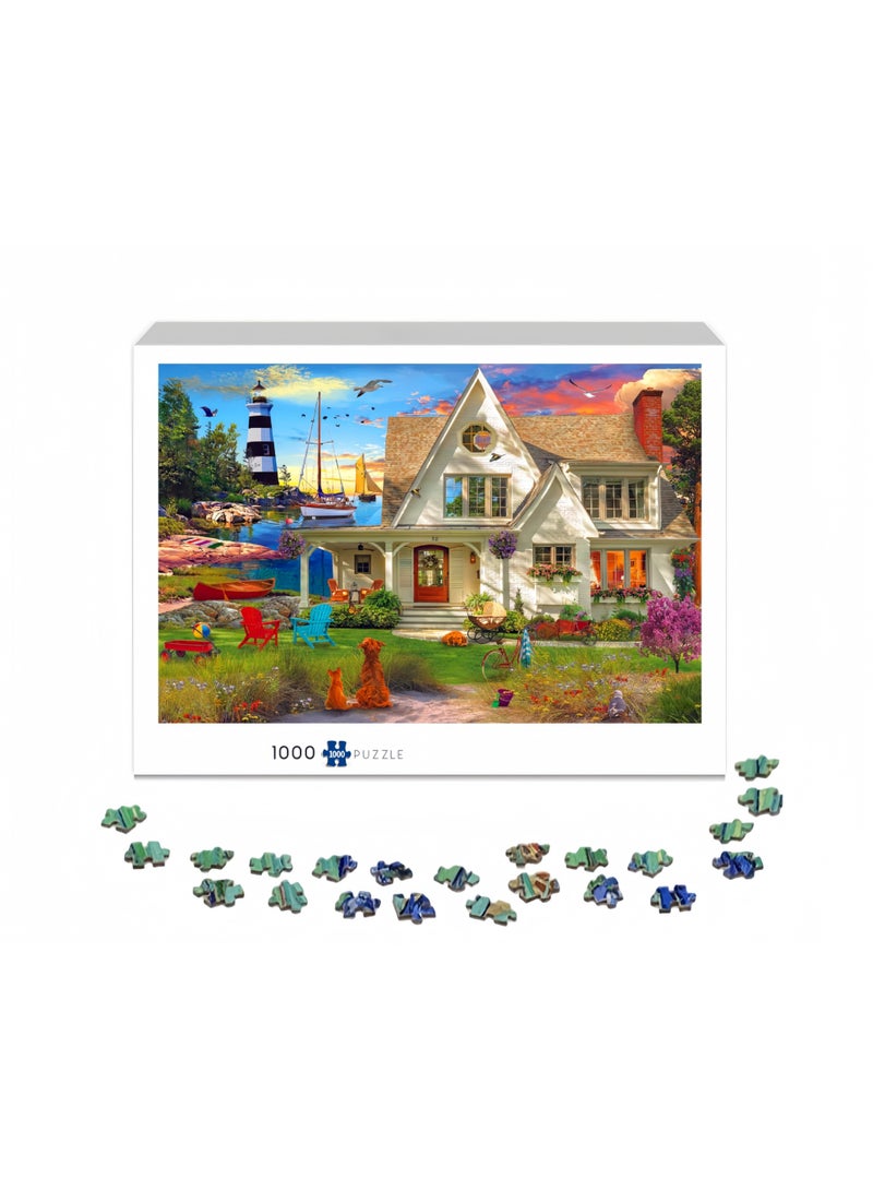 1000 puzzle pieces | Garden house themed puzzle pieces | Puzzles and puzzle leisure toys suitable for adults and children - Image 2