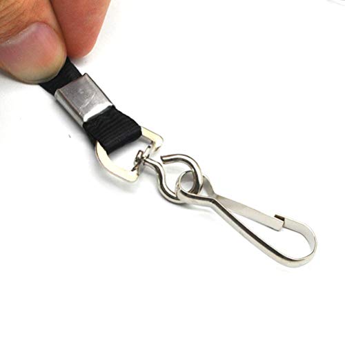 Beebel Lanyard Bulk Lanyards for Id Badges Flat Lanyard with Badge Clip Swivel Hook 50 Pack (Green) - Image 4