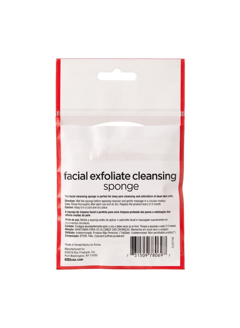 Kiss Facial Exfoliate Cleansing Sponge CLE07 - Image 4