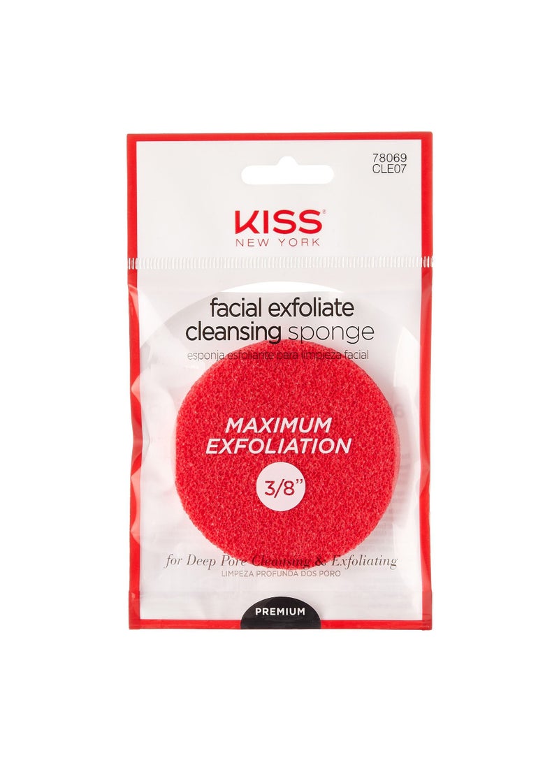 Kiss Facial Exfoliate Cleansing Sponge CLE07 - Image 1