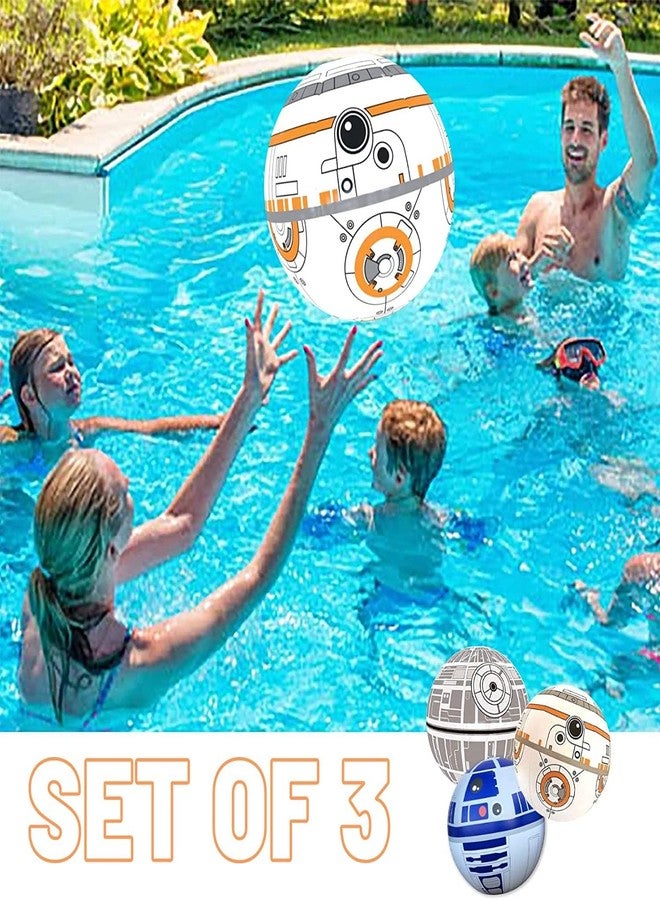 NINOSTAR Large Play Balls Set of 3 - Fun Indoor and Outdoor Gift, Size 14 Inches - Can Use for Play/Room Decor/Party Decor/Pool Inflatable Water Toys - Size Large - Image 5