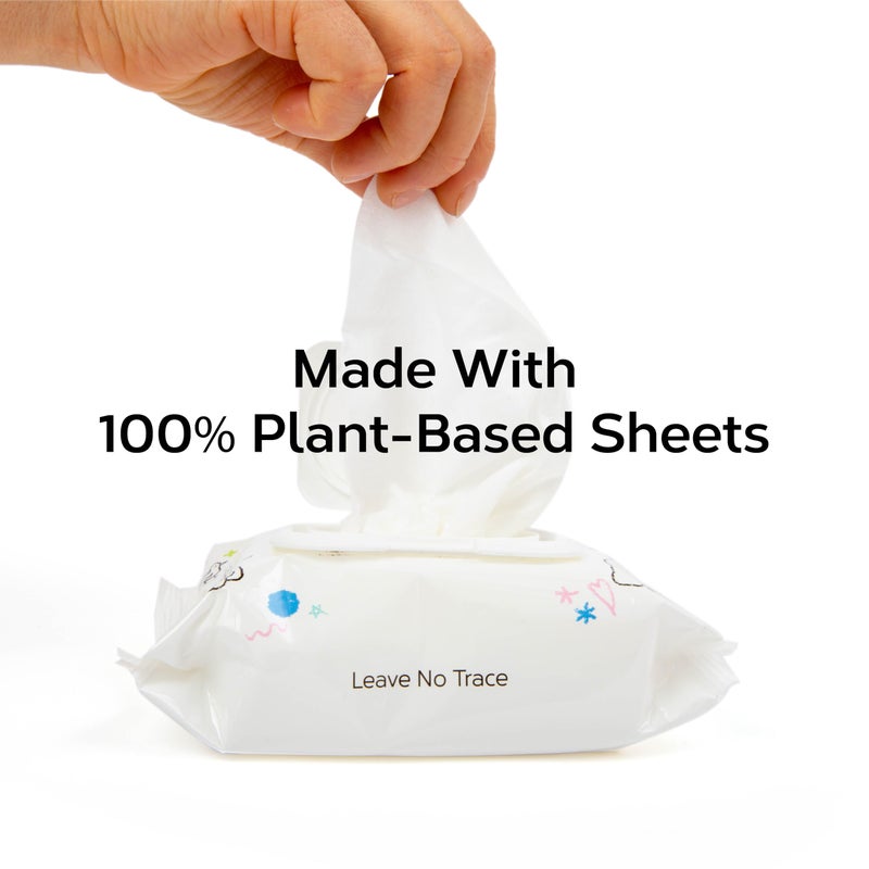 Nolla Nose and Face Wipes for Babies & Kids with Saline, Vitamin E, & Aloe | Unscented | Compostable, 180 Count (6 Packs of 30) - Image 4