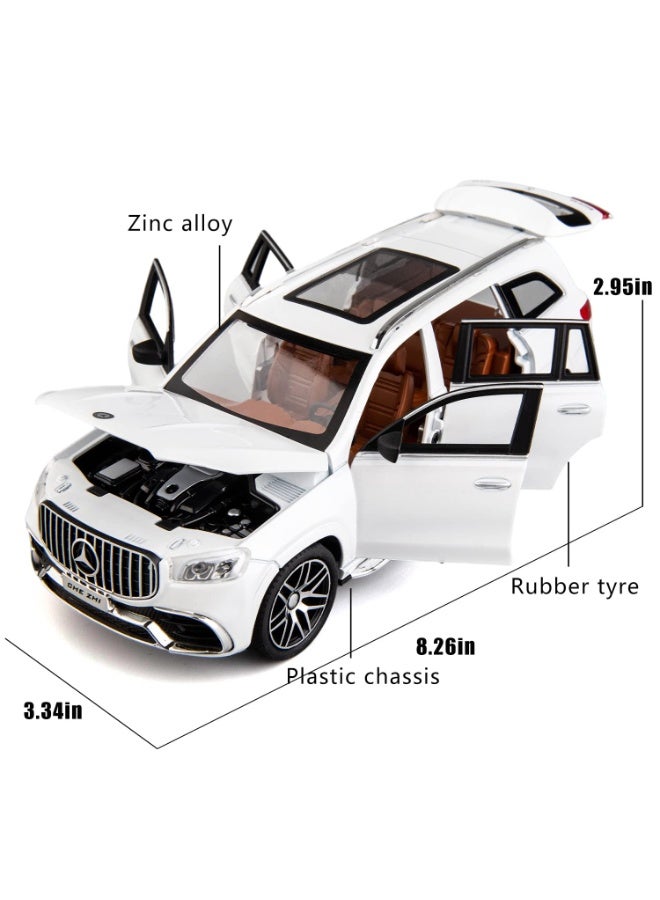 حديقة الألعاب محاكاة سيارة مرسيدس بنز بمقياس ١:٢٤ - سيارة لعبة مصبوبة من سبائك الزنك قابلة للسحب للخلف مع إضاءة وصوت | أبواب قابلة للفتح - Image 2