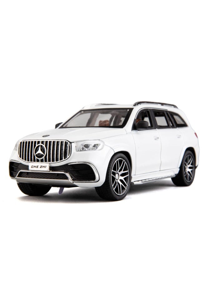 حديقة الألعاب محاكاة سيارة مرسيدس بنز بمقياس ١:٢٤ - سيارة لعبة مصبوبة من سبائك الزنك قابلة للسحب للخلف مع إضاءة وصوت | أبواب قابلة للفتح - Image 1