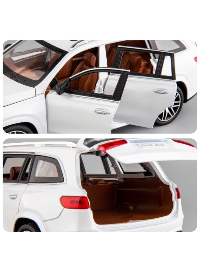 حديقة الألعاب محاكاة سيارة مرسيدس بنز بمقياس ١:٢٤ - سيارة لعبة مصبوبة من سبائك الزنك قابلة للسحب للخلف مع إضاءة وصوت | أبواب قابلة للفتح - Image 5