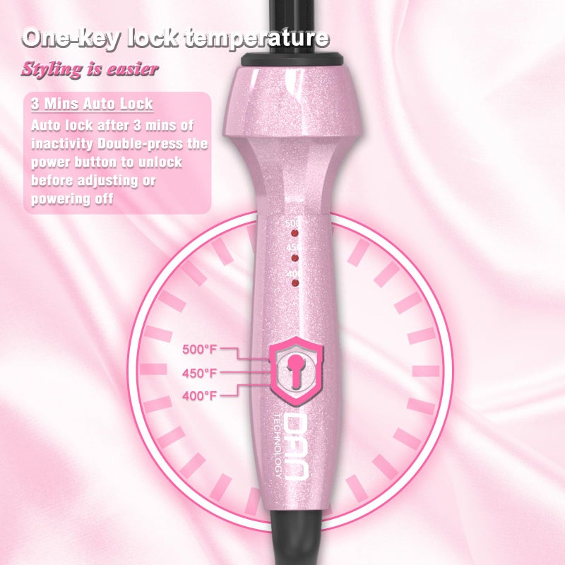 DAN Technology Dan 500â„‰ hot Comb,Hot Comb for Black Hair, Electric HotComb,hot Comb Straightener for Wigs,Dual Voltage Pressing Comb, Temperatures Adjustable,60 Min Auto Shut Off, (Pink) - Image 4