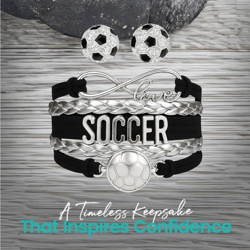 Infinity Collection Sportybella - Soccer Charm Bracelet, Adjustable Bracelet Gift for Players and the Team - Image 3