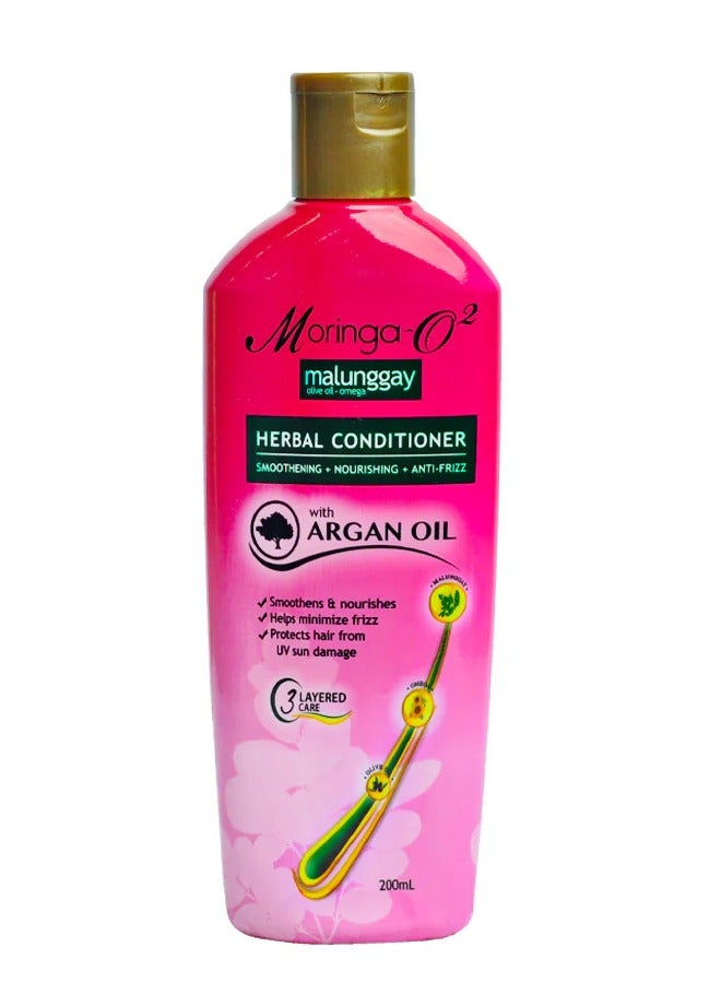 Malunggay Olive Oil-omega HERBAL CONDITIONER SMOOTHENING NOURISHING ANTI-FRIZZ with ARGAN OIL
