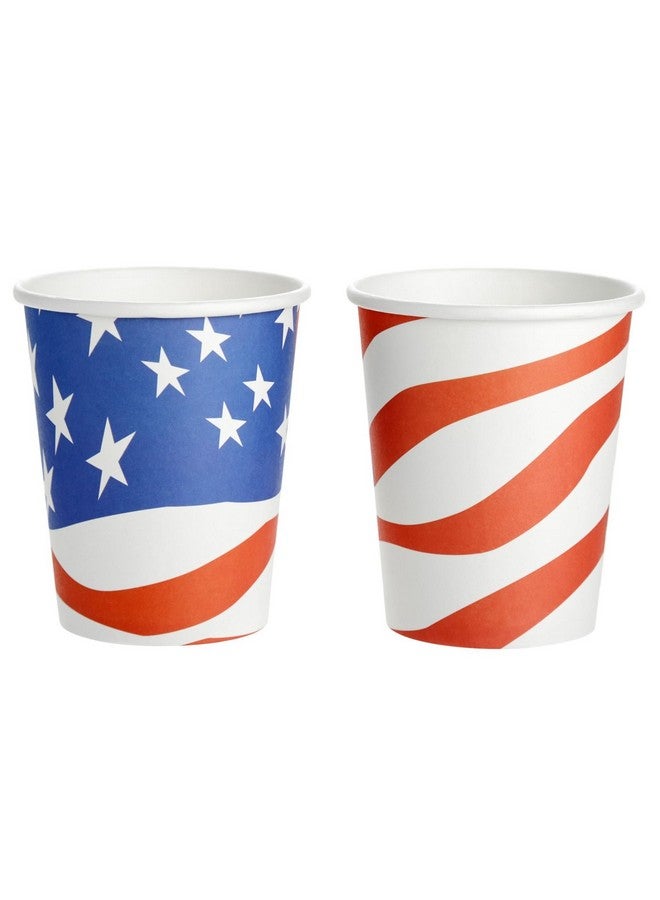 Juvale 144 Piece Patriotic Party Supplies, American Flag Plates, Napkins, Cups, Cutlery for 4th of July, Memorial Day Decorations for American Themed Party, Citizenship Party (Serves 24)  - Image 5