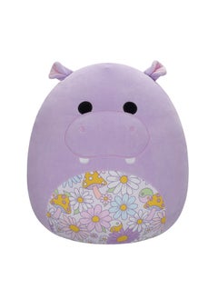 Squishmallows Large Plush 14 inch Hanna Purple Hippo with Floral Belly Officially Licensed Kellytoy Plush Toy Colorful Soft Gift for Kids Girls & Boys Washable Squishy Stuff Toy Multicolor All Age  - Image 5