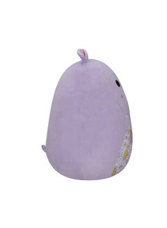Squishmallows Large Plush 14 inch Hanna Purple Hippo with Floral Belly Officially Licensed Kellytoy Plush Toy Colorful Soft Gift for Kids Girls & Boys Washable Squishy Stuff Toy Multicolor All Age  - Image 3