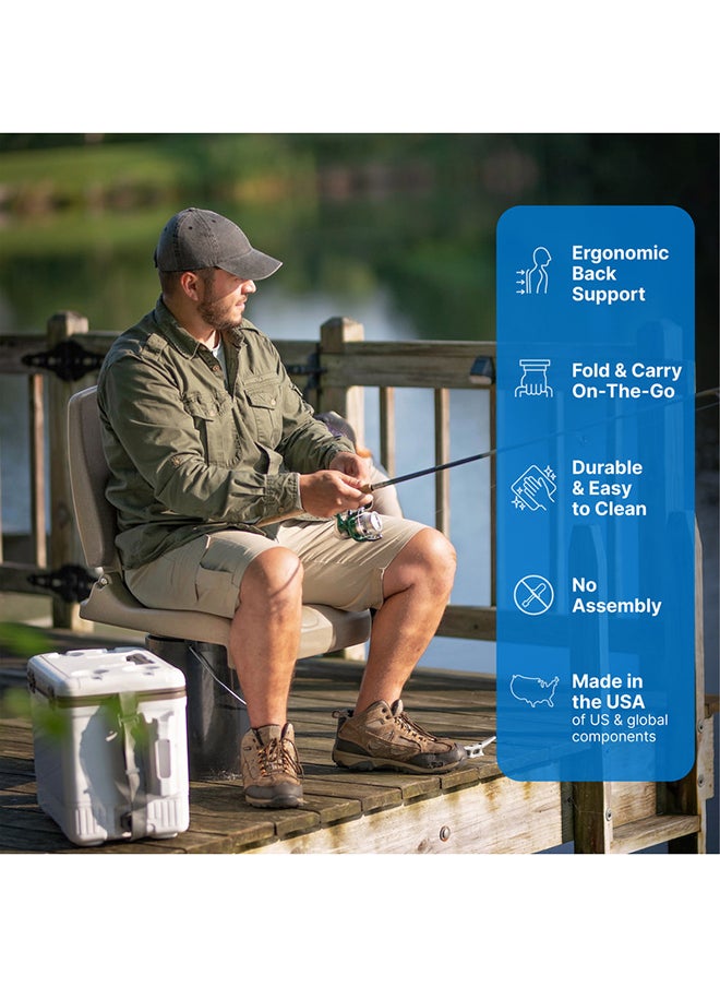 Step2 - Flip Portable Folding seat, Brown - Image 1