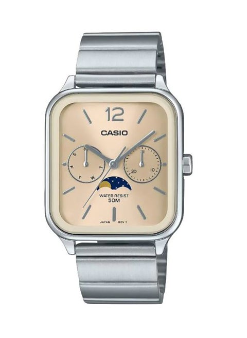 Men's Analog Square Shape Resin Wrist Watch - MTP-M305D-9AVDF - 34 Mm