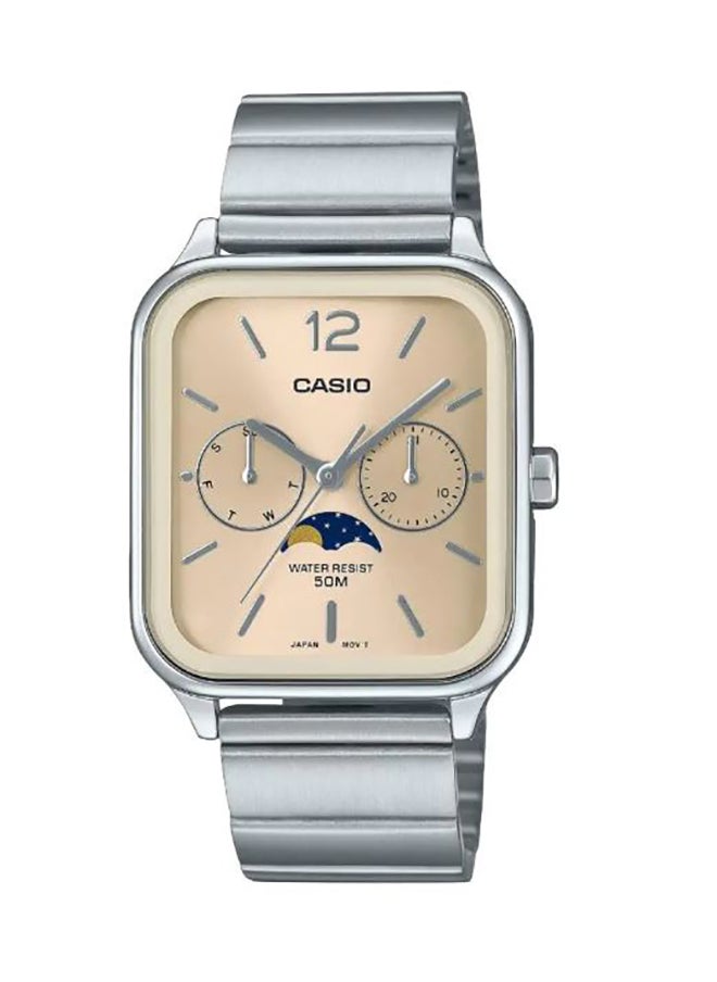 CASIO - Men's Analog Square Shape Resin Wrist Watch - MTP-M305D-9AVDF - 34 Mm - Image 1