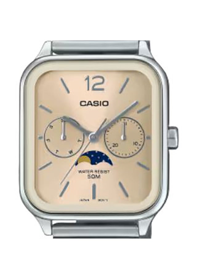 CASIO - Men's Analog Square Shape Resin Wrist Watch - MTP-M305D-9AVDF - 34 Mm - Image 1