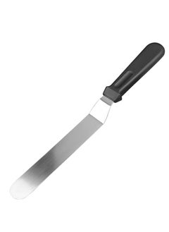 Generic Spatula knife for spreading cream and making sweets, made of stainless steel, with a black handle  - Image 5