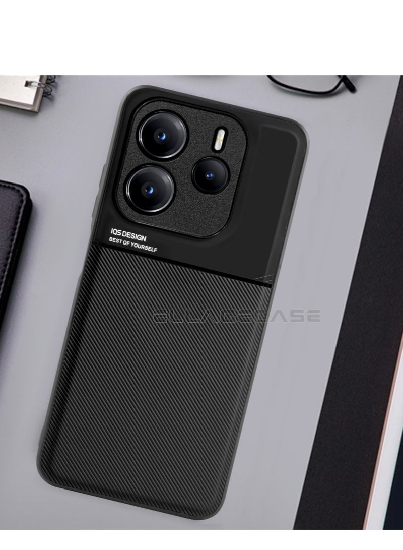 ELLAGECASE حافظة فاخرة رفيعة للغاية لهاتف Xiaomi Redmi Note 14 5G، لوحة معدنية مخفية، تصميم نحيف، سهل الحمل، وحماية معززة للكاميرا - Image 3