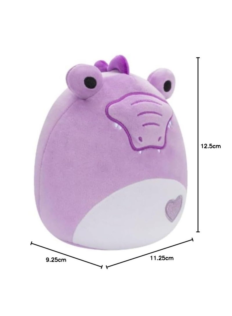 Squishmallows سكووشمالوز قلب الحلوى فالنتاين - الأرنب التمساح، 5 إنش - Image 5