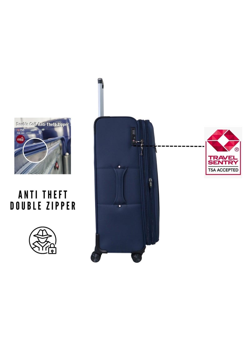 Softside Luggage Nantes Collection Set of 3 - Image 4