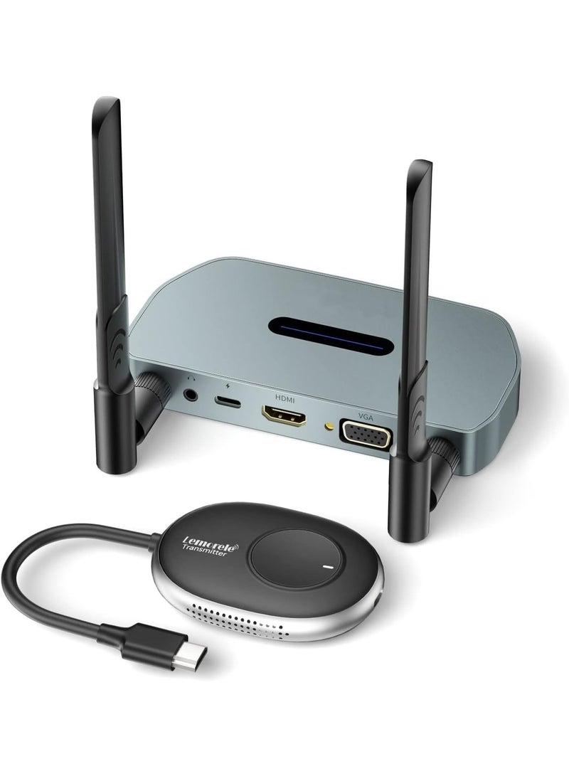 Lemorele Wireless HDMI Transmitter and Receiver,164FT/50M 1080P Wireless Extender Support 8 TXs to 1RX for Streaming Audio and Video from PC, Laptop to HDTV, Projector (TX-HDMI TYPE) - Image 1