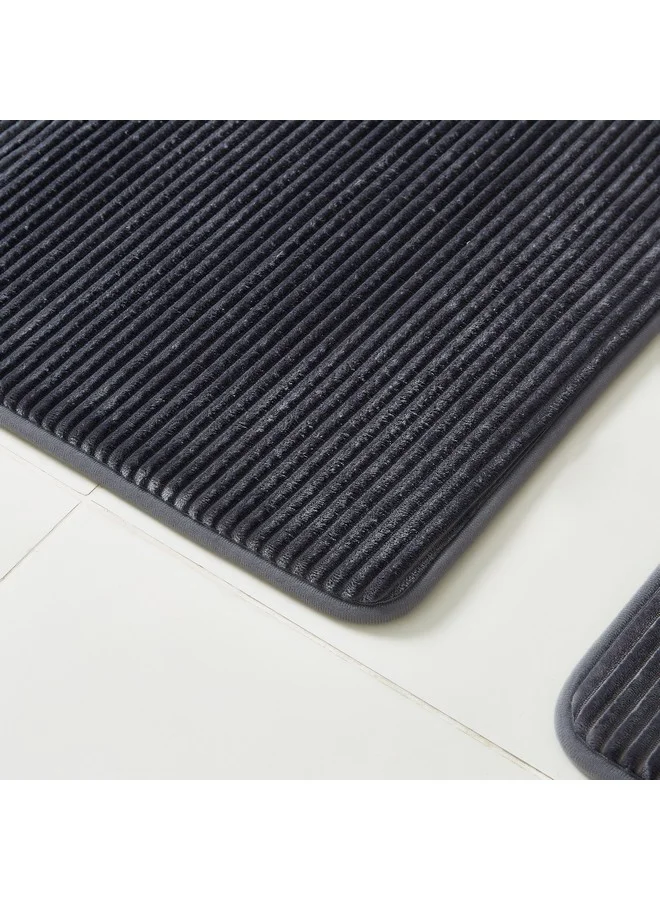 Home Box Luxot 2-Piece Memory Foam Bathmat Set 90  x 60 cm