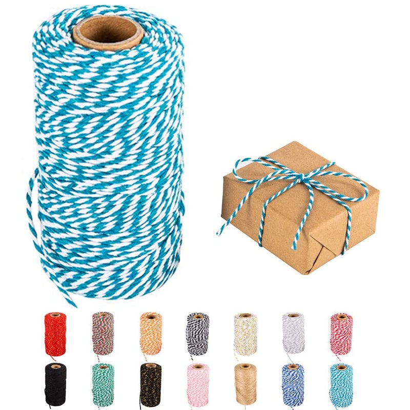 Twine String328 Feet Blue Twines Bakers String Rope Craft Making Knitting Tags Twine Butchers Twine DIY Wedding Decor Supply Christmas Wrapping String Rope